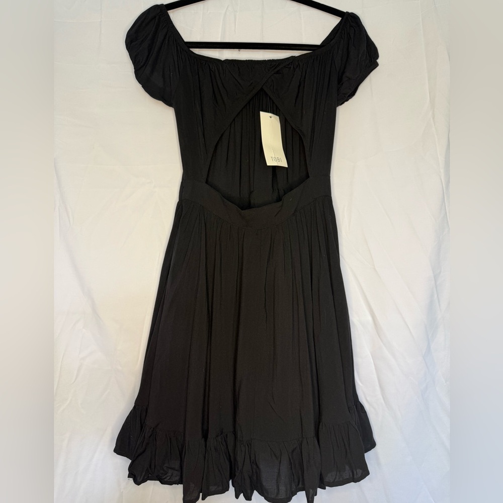 Tobi Puff Sleeve Off-the-Shoulder Dress – Size M – New with Tags - Picture 2 of 3